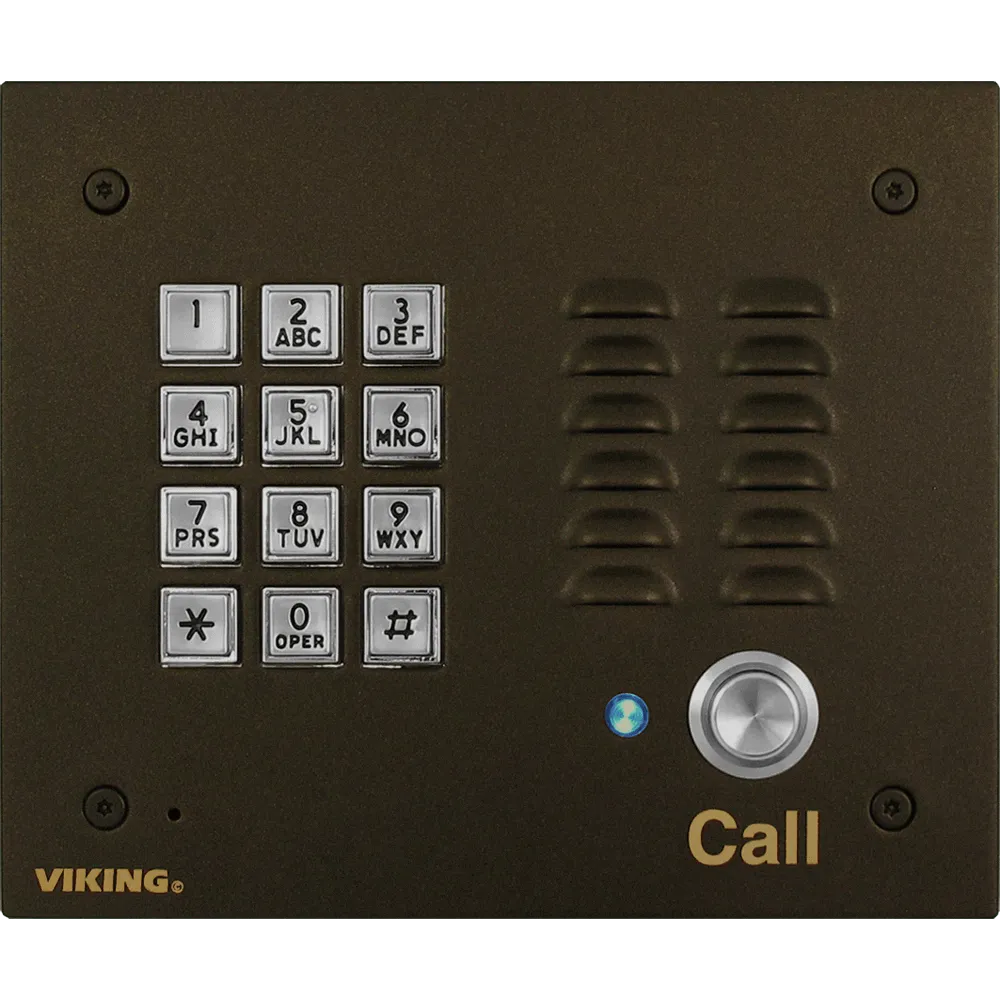 Viking K-1700-BN-IP VoIP Entry Phone Bronze Finish