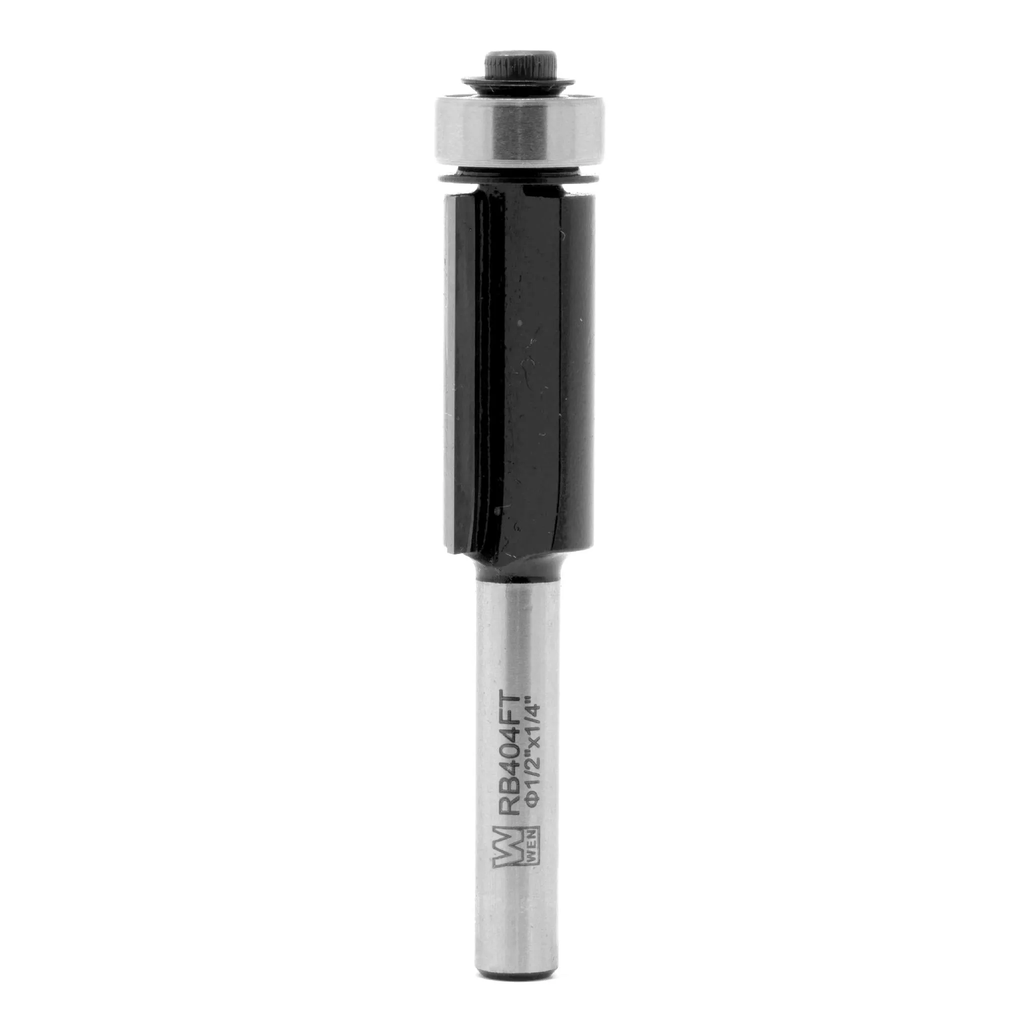 WEN RB404FT 1/2 in. Flush Trim Carbide-Tipped Router Bit with 1/4 in. Shank and 1 in. Cutting Length