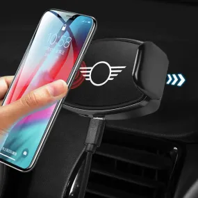 Wireless Charger Car Phone Holder Infrared Fast Charging For MINI COOPER