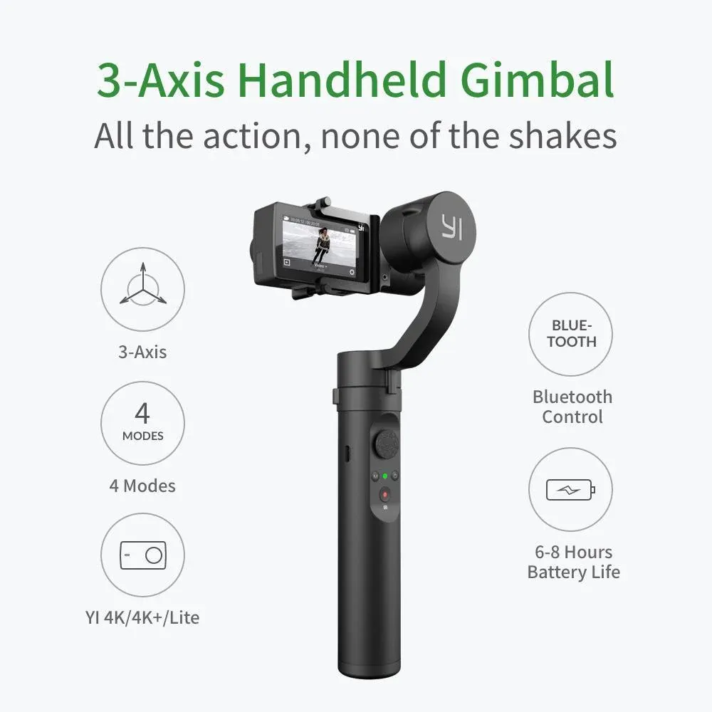 YI ACTION CAMERA GIMBAL 3-AXIS HANDHELD STABILIZER